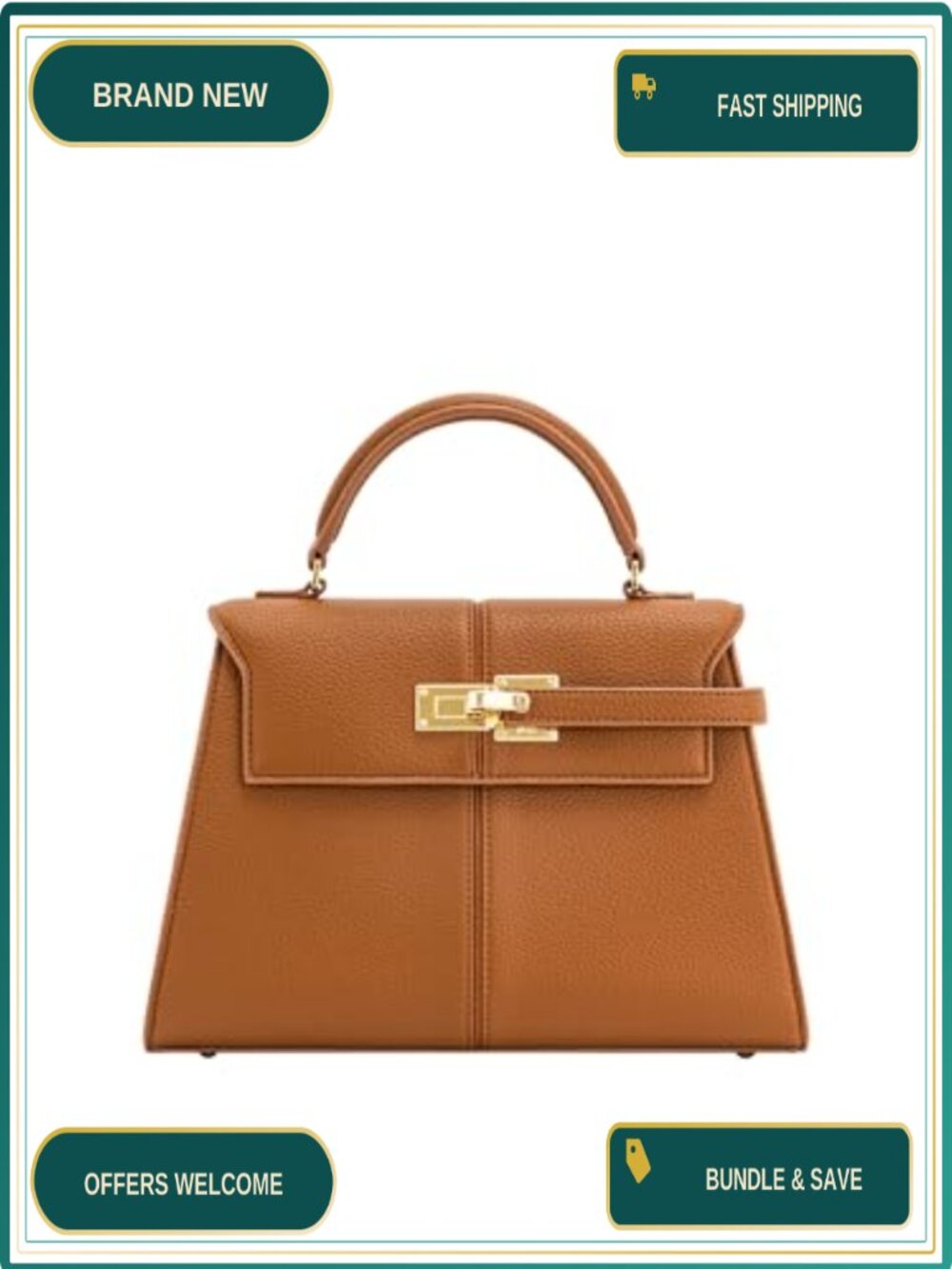 JW PEI Elise Vegan Leather Satchel Top Handle Crossbody Bag